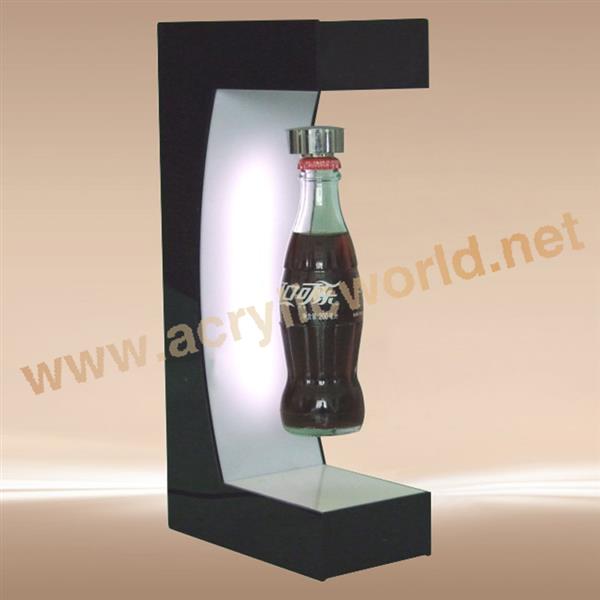 magnetic levitating bottle display,led bottle display,floating display
